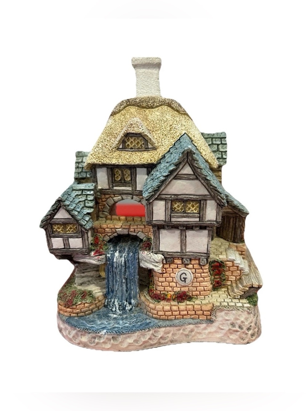 Vintage David Winter Wishing Falls Cottage Figurine John Hine Limited COA Signed